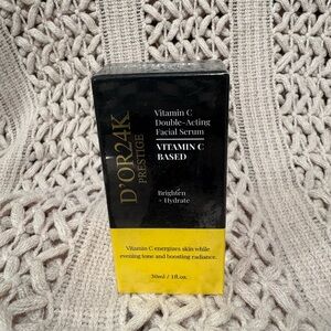 D'OR24K Prestige Vitamin C Double-Acting Facial Serum - Black & Yellow